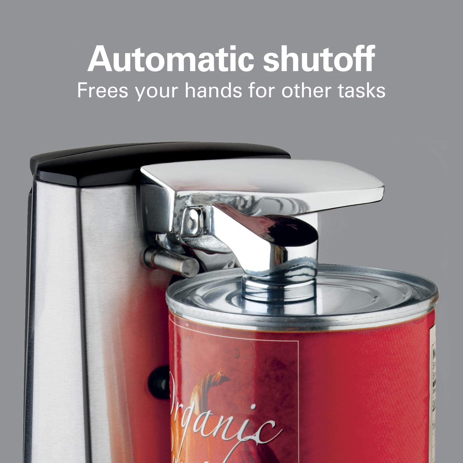 Hamilton Beach 76700 Tall Metal Can Opener, Brushed Stainless Steel, Each