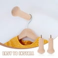 thumbnail image 5 of PBPBOX 10Pcs Wood Shaker Peg Hanging Towels Light Yellow Storage Solution for Homeowners, 5 of 6