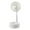 White, variant on Holloyiver Portable Pedestal Fan, Foldaway Standing Fan Foldable Desk Fan, Use 7200Mah Rechargeable Battery, Remote Control Telescopic 3 Speed Quiet Timer Fan for Home Outdoor Camping (White)