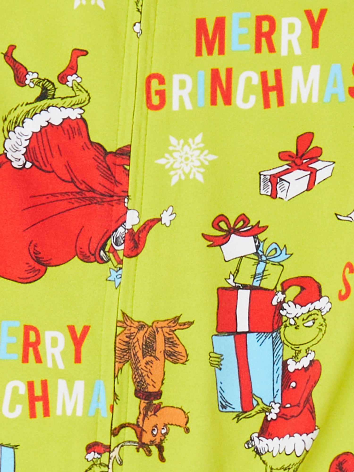 Dr. Seuss Unisex Infant Grinch Matching Family One-Piece Pajamas
