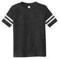 thumbnail image 4 of Yellow Rooster Toddler Football Style Soft Fine Jersey Tee Black/White 2-Toddler, 4 of 5