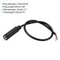 thumbnail image 2 of Uxcell 2.5mm Female Jack to Bare Wire TS 2 Pole Mono 3/32" Audio Cable 0.25m,2pack, 2 of 5