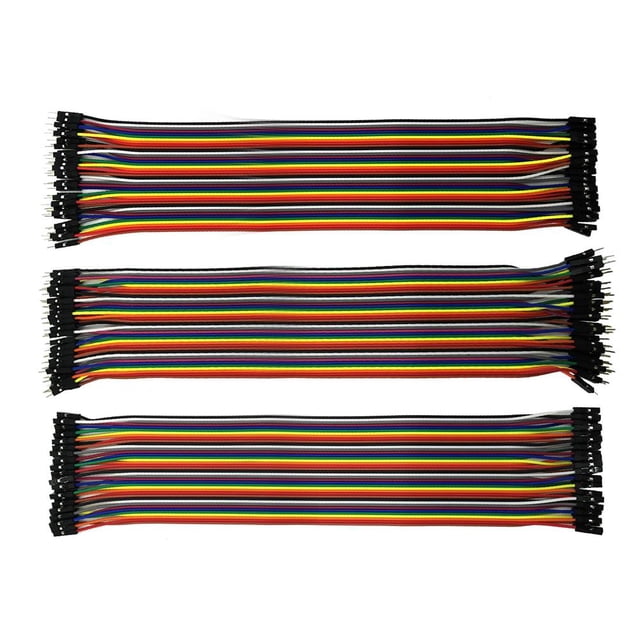 Cable Dupont de 10/20/30 CM Cable arcoíris DuPont multicolor de 40 pines (30 cm)