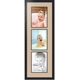 thumbnail image 1 of collage photo frame double mat with 3 - 8.5x11 openings and  black frame, 1 of 2
