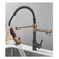 thumbnail image 2 of Black Rose Gold Kitchen Faucet, Nickel Brushed Spring Pull Down Faucets, 2 Functions Stream Spray Hot And Cold Water Mixer Taps ,Easy to Install, 2 of 5