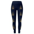 thumbnail image 3 of MKLEKYY Leggings de compresión para mujer, mallas huecas informales con estampado de árbol de Navidad para mujer, mallas deportivas de realce para fitness, pantalones de yoga, 3 of 3