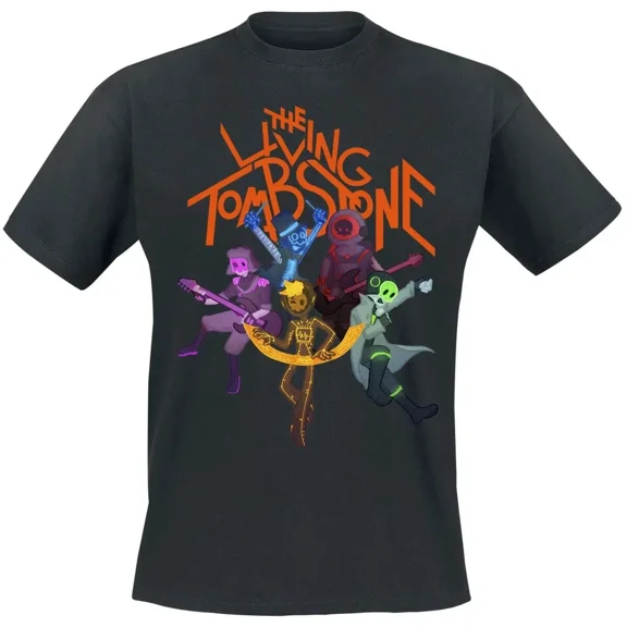 Reprint Rare the living tombstone Cotton Black All Size Unisex Shirt