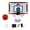 With Scoring, variant on Lipstore Wall Mounted Basketball Hoop Foldable over The Door Mini Hoop for Boys Girls Large Without Scoring