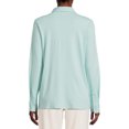 thumbnail image 5 of Martha Stewart Everyday Women's Knit Button Down Long Sleeve Shirt, 5 of 5