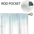 thumbnail image 5 of Summer Coastal Kitchen Curtains - Starfish Blue Sea Bathroom Window Treatment Drapes Tier Seashell Flower Botanical Cafe Small Bedroom Short French Door Curtains 27.5x39 Inch, 5 of 6