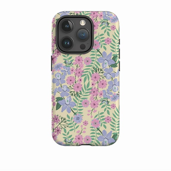 Larkspur by Kate Heiss Floral Phone Case for iPhone 16 15 14 13 12 11 Pro Max