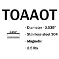 thumbnail image 3 of 2.5 LB Stainless Steel Tumbling Media Pins for Case Tumbling - 0.039" Diameter, 0.255" Length, 3 of 4