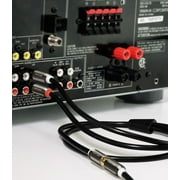 Fospower RCA Y-Adapter (3 feet) 1 RCA Male to 2 RCA Male Audio Y Adapter Subwoofer Cable - Dual Shielded, 24k Gold Plated
