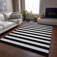 thumbnail image 6 of Addison Rugs Mayfield Washable Transitional Stripes Black Rectangle Rug, 10' x 14', 6 of 6
