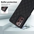thumbnail image 4 of Case Wallet for Samsung Galaxy Note 20 Ultra, [Wristlet & Crossbody Strap] RFID Blocking 5 Card Slots Stand [Shockproof TPU Shell] PU Leather Magnetic Flip Cover for Note 20 Ultra, Black, 4 of 9