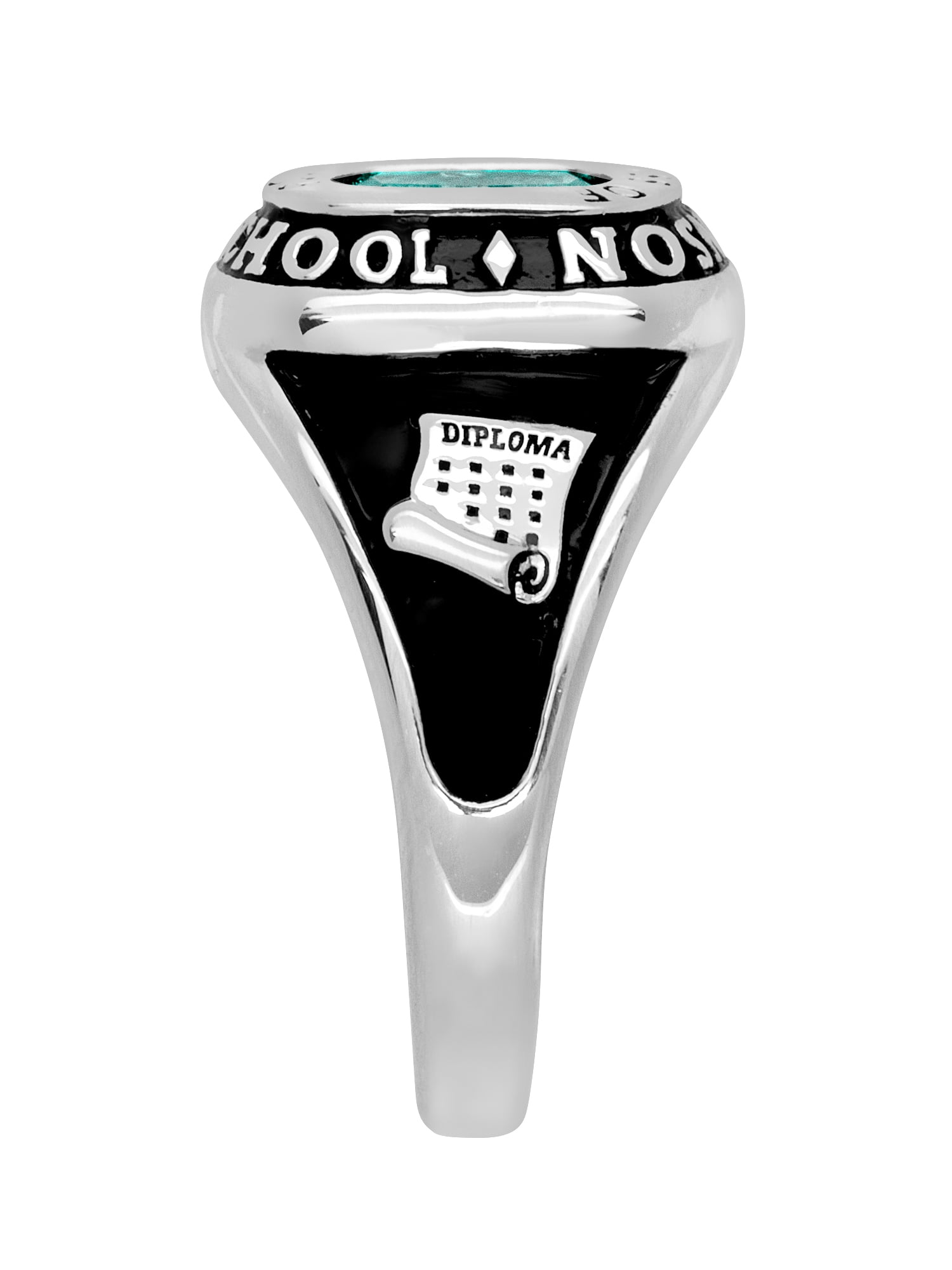 Order Now for 2025 Graduation, Freestyle Women's Cushion Birthstone Class Ring, Personalized, High School or College