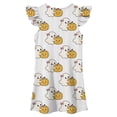 thumbnail image 4 of FYDUU Little Girl Halloween Dress Girls Summer Sleep Dress Cute Flutter Sleeve Casual Nightgown Holiday Party Soft Nightwear for Toddler Kids 8-9 Years, 4 of 5