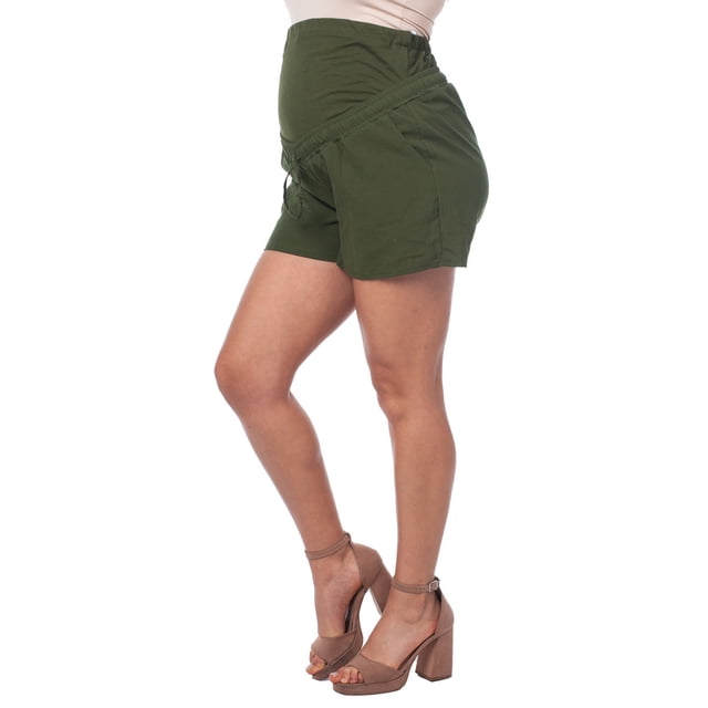 Short para Embarazo Casual Cómoda en manta Almacenes Mario Color Verde Militar Talla Unitalla