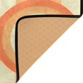 thumbnail image 3 of Yayeee Area Rugs for Living Room 5.2'x4' Non Slip Washable Bedroom Floor Carpet, Orange Circle, 3 of 5