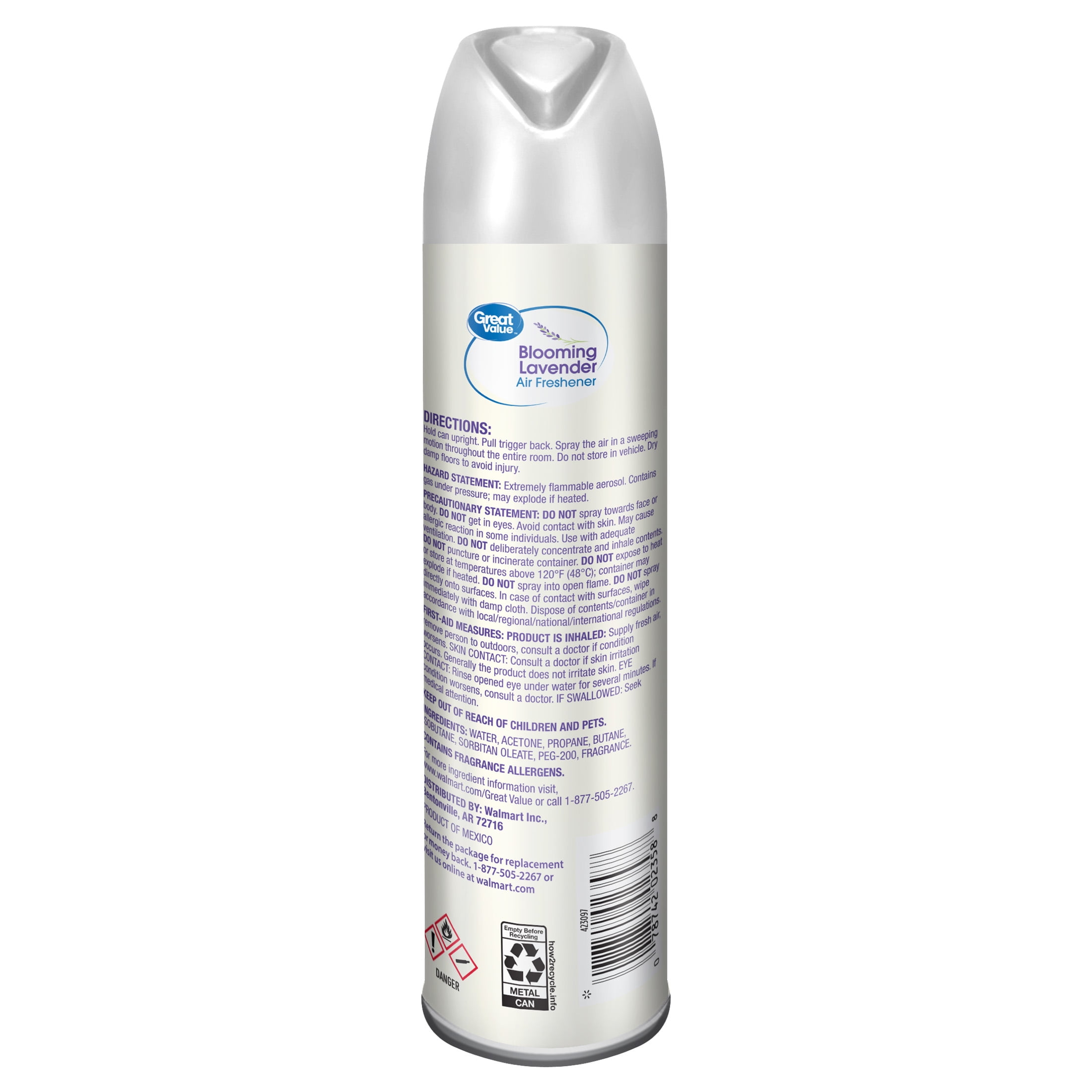 Great Value - Brandclub - Great Value Manual Aerosol Odor
