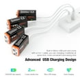 thumbnail image 4 of 4x EBL USB Rechargeable 9V Volt Lithium Batteries 5400mWh + Micro Charging Cable, 4 of 8