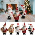 thumbnail image 4 of Fjnjuu Christmas Plush, Fabric Plush Standing Santa Claus Doll Doll Pendant Christmas Ornament Desktop Ornament, 4 of 4