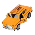 thumbnail image 4 of 1:32 Alloy Taxi Simulation Vehicle Model Toy, Exquisite Workmanship with Pull Back Function, Light and Music, Ideal  Children, Quality Plastic and Alloy Material, 4 of 7