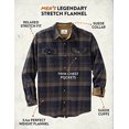 thumbnail image 3 of Legendary Whitetails Men's Standard Legendary Flannel Shirt, Navy Melange, Medium, 3 of 6
