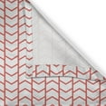 thumbnail image 4 of Ambesonne Modern Valance Pack of 2, Chevron Lines Borders, 54"X18", Dark Coral and White, 4 of 5