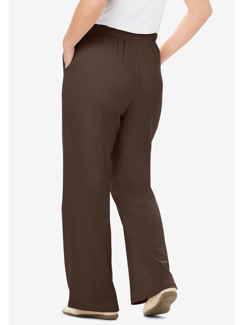 Woman Within Plus Size 7-Day Wide-Leg Elastic-Waist Stretchy  display picture 3
