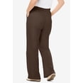 thumbnail image 2 of Woman Within Plus Size Petite 7-Day Wide-Leg Elastic-Waist Stretchy Knit Pant, 2 of 6