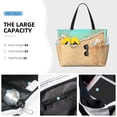 thumbnail image 3 of Xecao Beach Footprint for versatile beach bag for women includes zipper pockets and waterproof material, ideal for vacations and adventures., 3 of 7