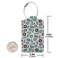 thumbnail image 4 of Cauagu American Musical Pattern Luggage Tags,Leather Luggage Tags Personalized Luggage Tag Travel Tags Privacy Cover ID Label for Travel Bag Suitcase-1, 4 of 5