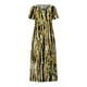 thumbnail image 4 of Vestidos Para Mujer Vestido Largo de Talla Grande Tie-Dye Print Swing Vestido Floral Informal Vestido de Manga Corta Odeerbi  ODB166229, 4 of 8