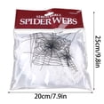 thumbnail image 5 of Halloween Spider Web,Horror Web Props,Haunted House Cobwebs,Stretchable Spider Websfor Indoor Outdoor Halloween Decorations Yard Home Costumes Parties Haunted House Décor,8x10 in(White), 5 of 9
