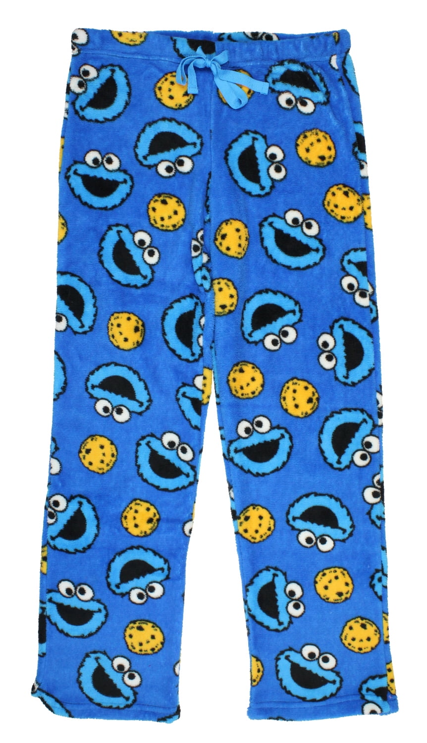 Sesame Street Women's Cookie Monster Soft Minky Fleece Sleep Pants (LG ...