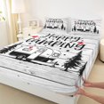 thumbnail image 3 of Homewish Happy Camping Twin Sheet Set (3-Piece) Camper RV Wooden Board Decor For Teens Girls, 3 of 7