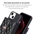 thumbnail image 3 of Nalacover Crossbody Wallet Case for iPhone 15 with Shoulder Strap Lanyard, Elegant Premium PU Leather Card Slots Cover with Metal Lock Button Silicone Shockproof Case, Black, 3 of 7