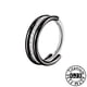 thumbnail image 3 of F136 anillo de titanio para la nariz, pendientes sin costuras con bisagras de grado de implante, anillo de aro Clicker para cartílago, hélice, Rook, tabique Daith Tragus, 3 of 5