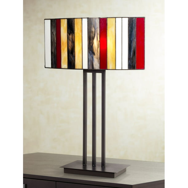 Robert Louis Table Lamp 26, Table Lamps With Coloured Glass Shades