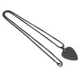 thumbnail image 2 of Black Stainless Steel Guitar Pick Charm Necklace for Decor Fashion Accessory Unisex 1 Piece, 2 of 9