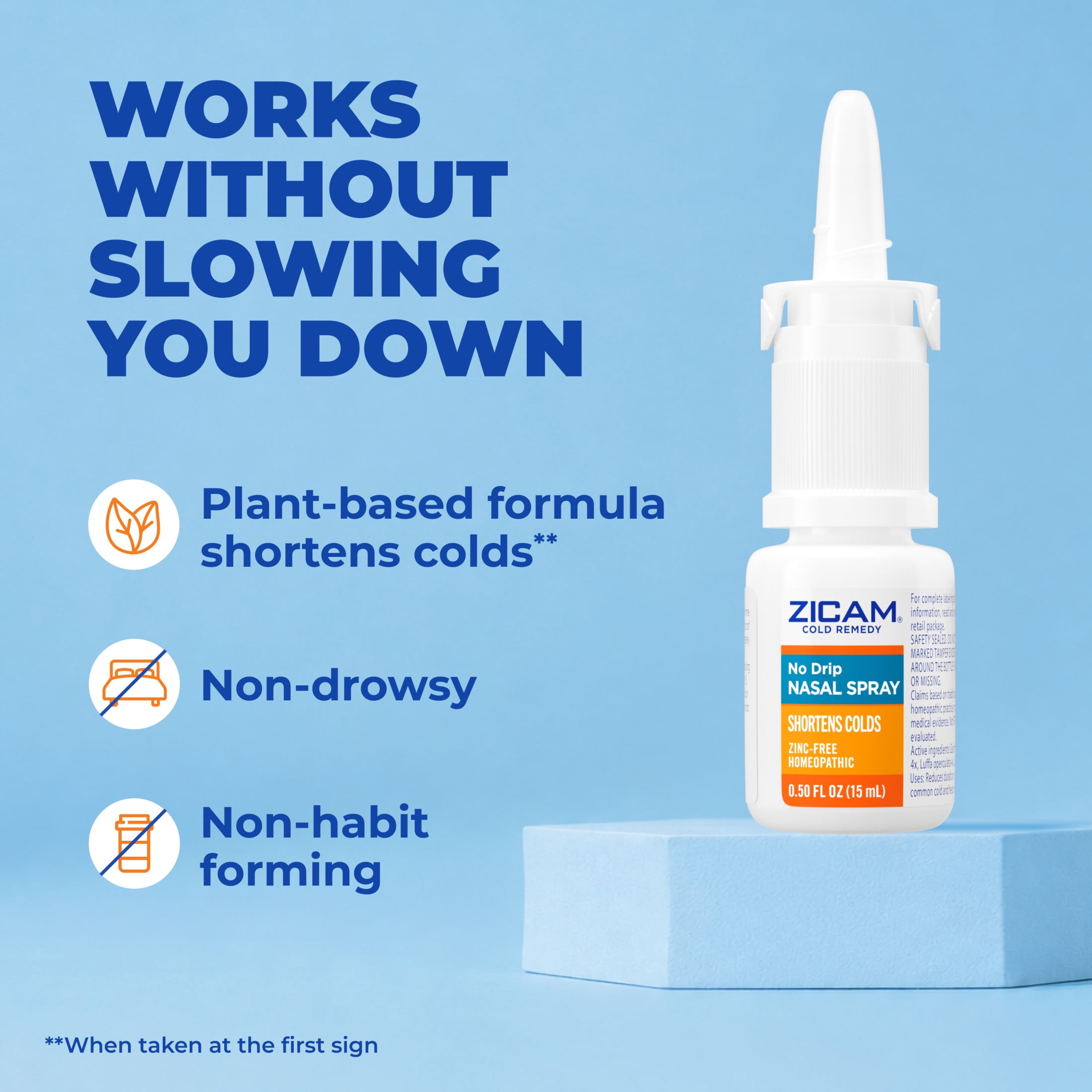 (4 pack) Zicam Cold Remedy No-Drip Nasal Spray, Congestion Relief, Menthol & Eucalyptus, .50 fl oz