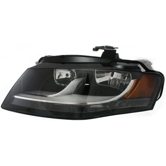 Headlight Compatible With 2009-2012 Audi A4 Quattro Left Driver Halogen With bulb(s)