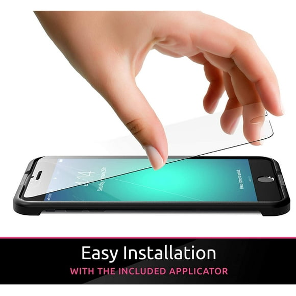 SMPL. Glass Screen Protector for Apple iPhone 7, iPhone 8, and iPhone SE 2020 Tempered Glass Film, 2-Pack