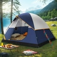 thumbnail image 4 of SANOPY 4 Person Camping Tent - Waterproof, Windproof, Lightweight & Easy Setup with Detachable Rainfly, Mesh Windows & Carry Bag for Camping, Hiking, Travel, Beach, and Festivals, 4 of 10