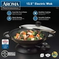 thumbnail image 4 of AROMA® Professional 5Qt. Electric Wok, Easy to Clean, Black, 4 of 4