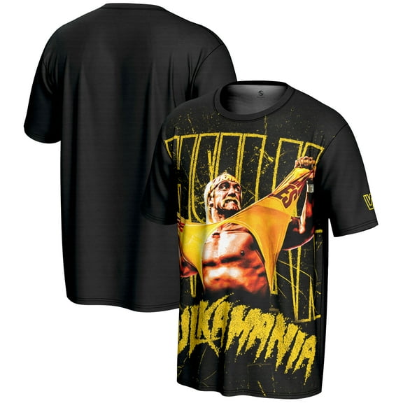 Men's ProSphere Black Hulk Hogan Hulkamania T-Shirt