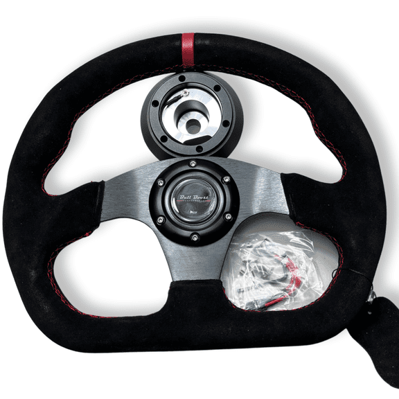 Suede Steering Wheel Short Hub Adapter Kit For Toyota Camry Corolla Tacoma
