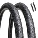 thumbnail image 1 of Neumáticos de bicicleta Hycline 26 x 2.1 plegables resistentes a pinchazos, paquete de 2, 1 of 7