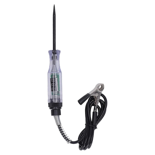 3-70V Digital LED Circuit Tester, Portable Automotive Circuit Tester with Spring Wire and Long Steel Probe 20A, Black